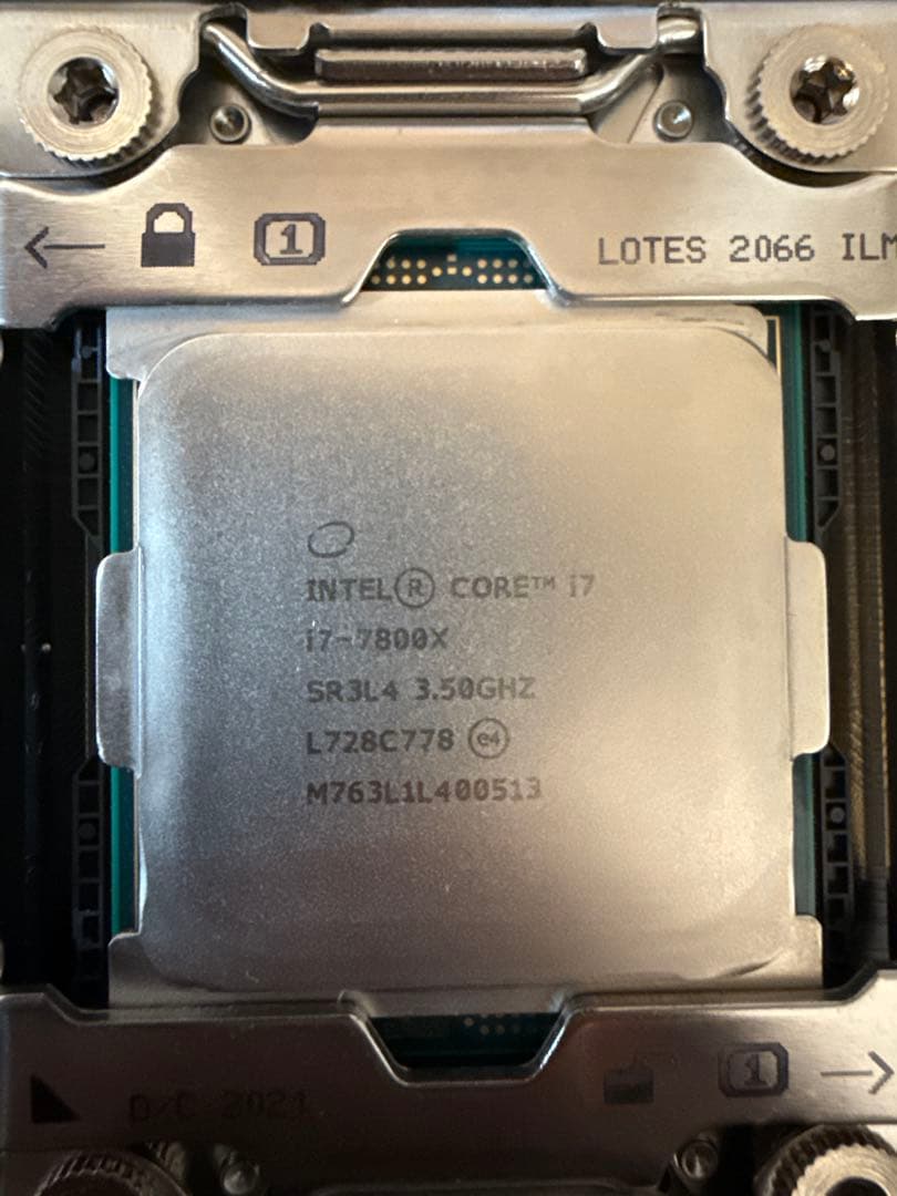 【通電確認済】X299-S01A+i7-7800X ジャンク