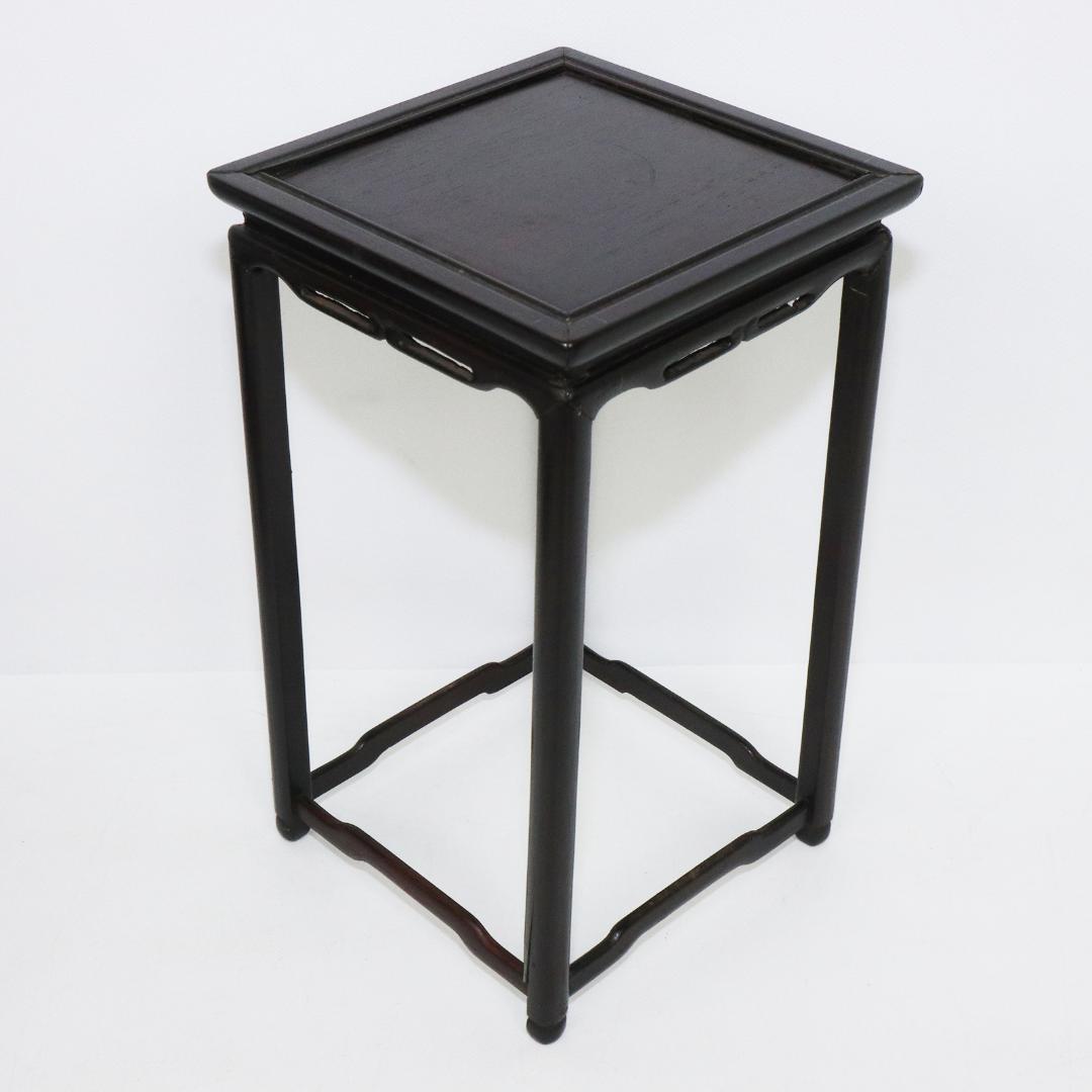 唐木　花台　高さ22.5cm　香炉台