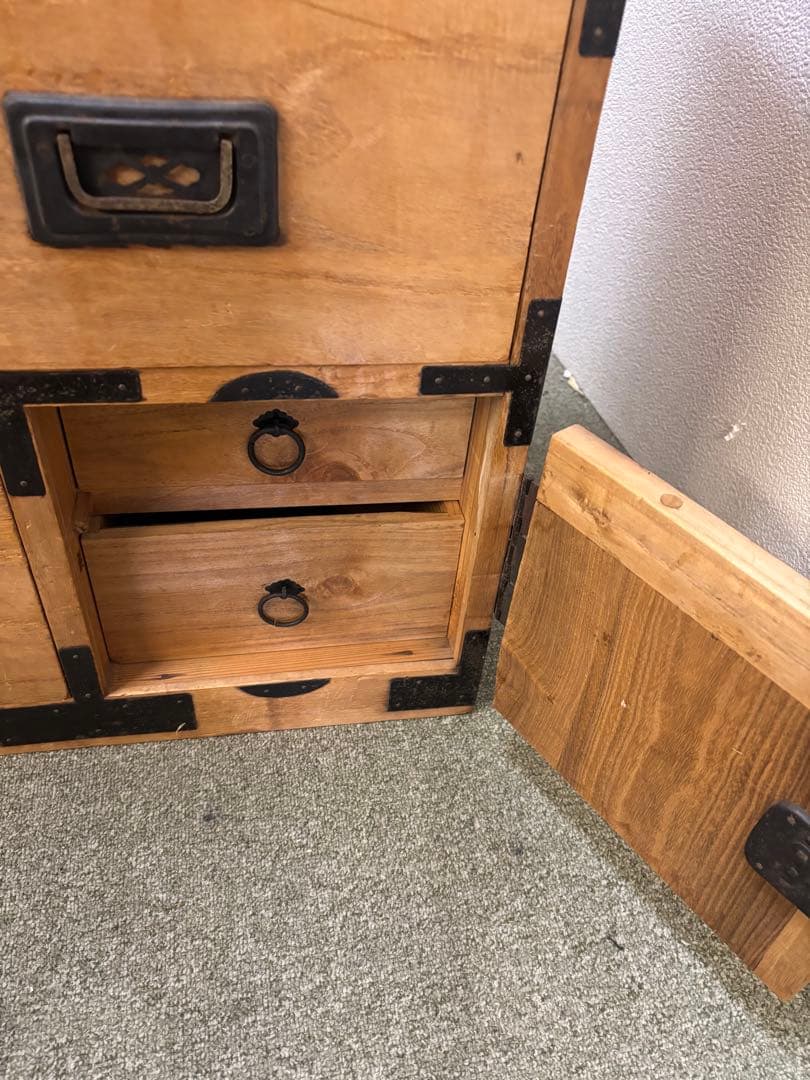 昭和レトロ　当時物　アンティーク時代箪笥　古道具　桐タンス
