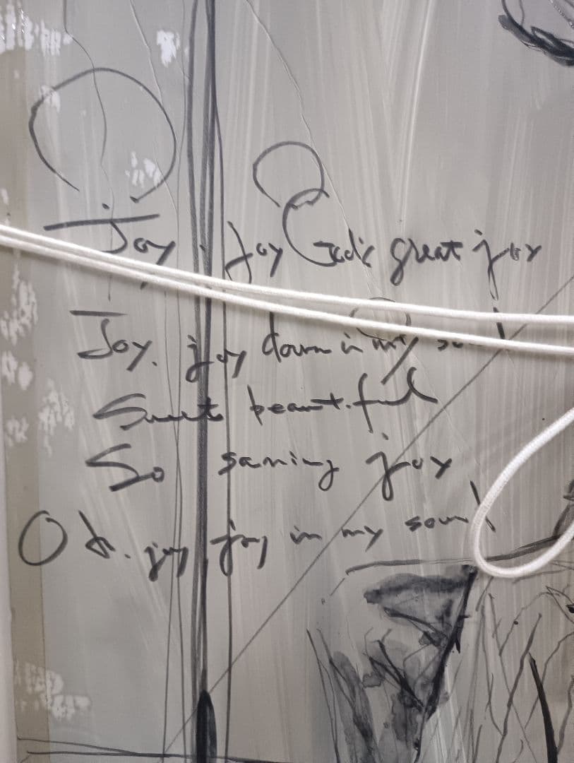 3117水彩画「女性像」画家不明　裏側にもあり