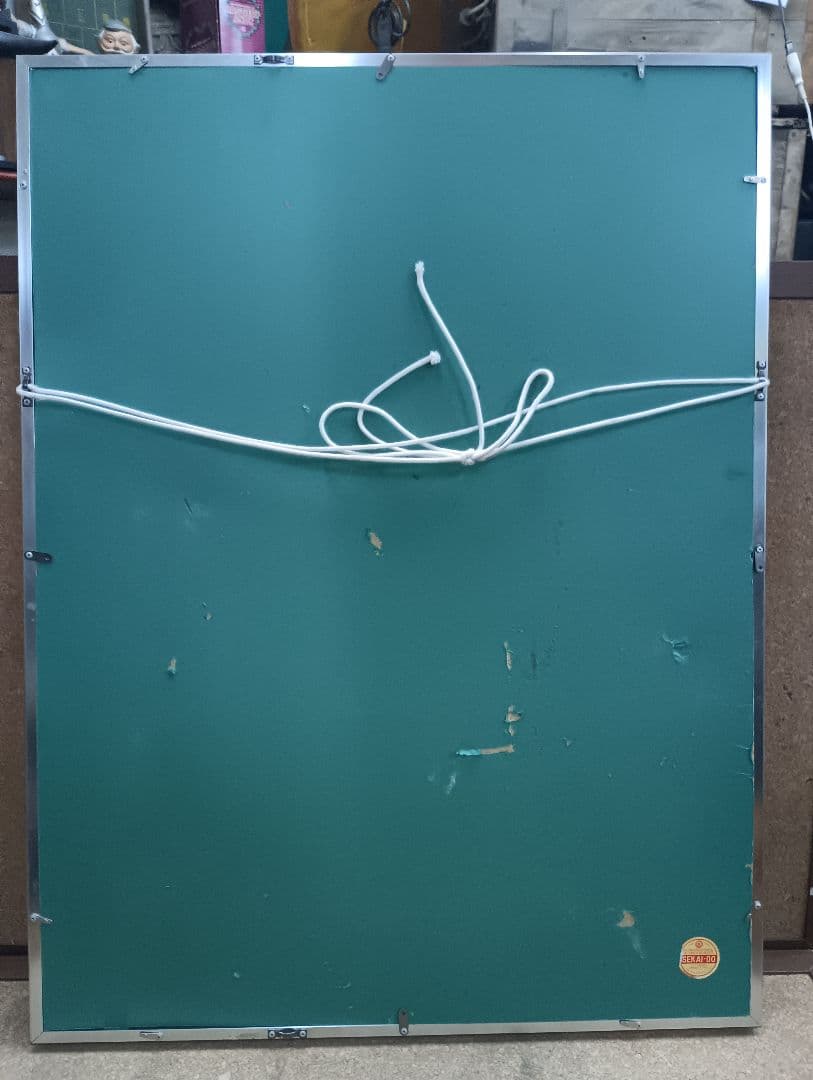 3117水彩画「女性像」画家不明　裏側にもあり