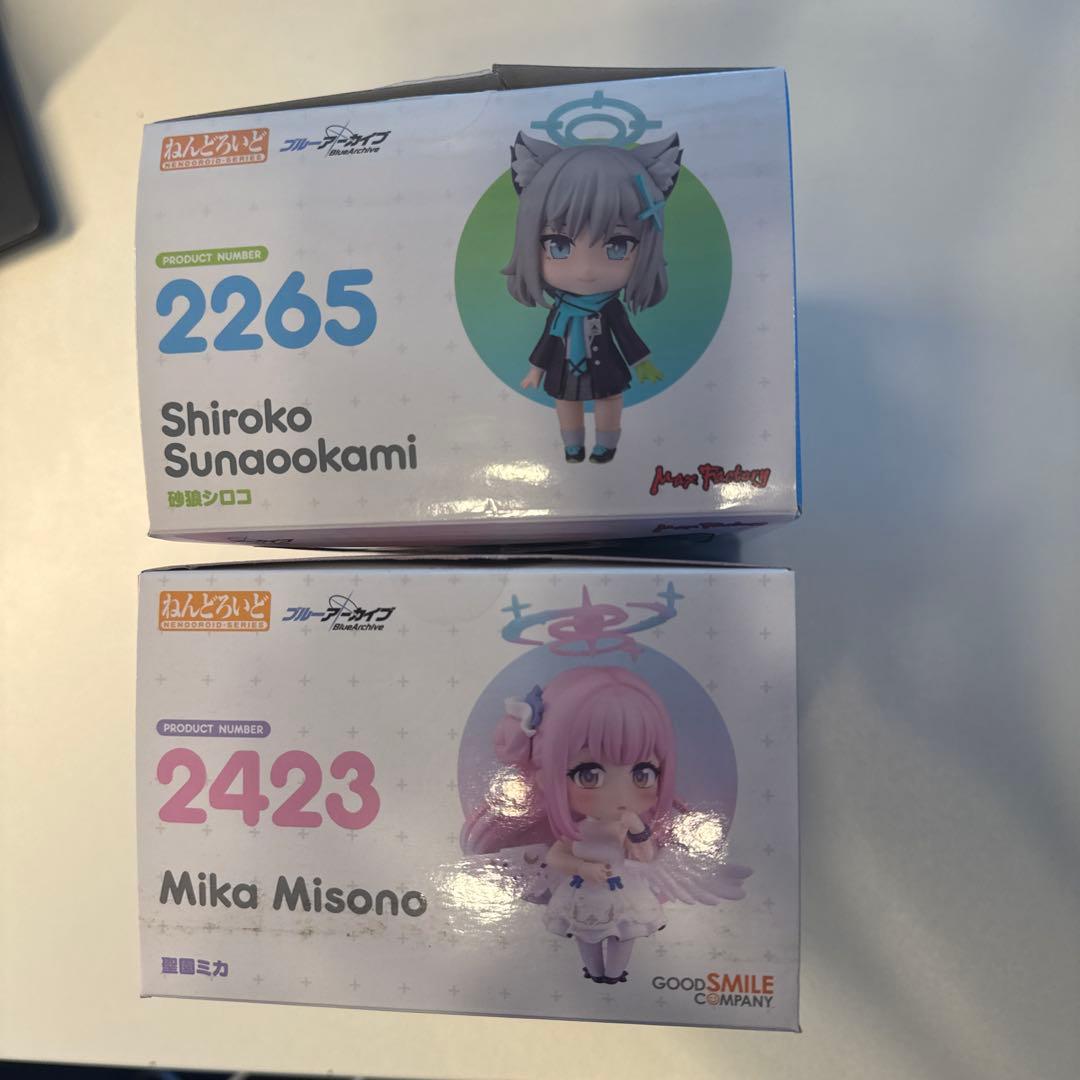 ねんどろいど　ブルーアーカイブ　砂狼シロコ　美園ミカ