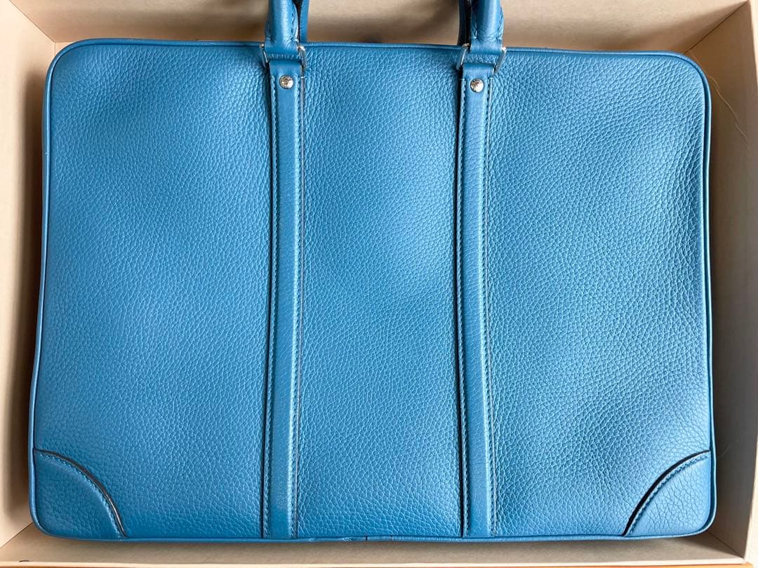 Louis Vuitton PDV トリヨンレザー ブリーフケース ブルー