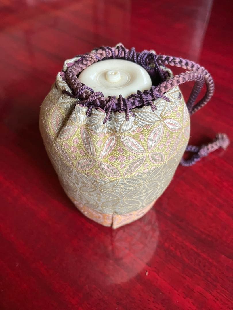 茶入棗　茶道具　肩衝茶入　仕覆付　点前道具