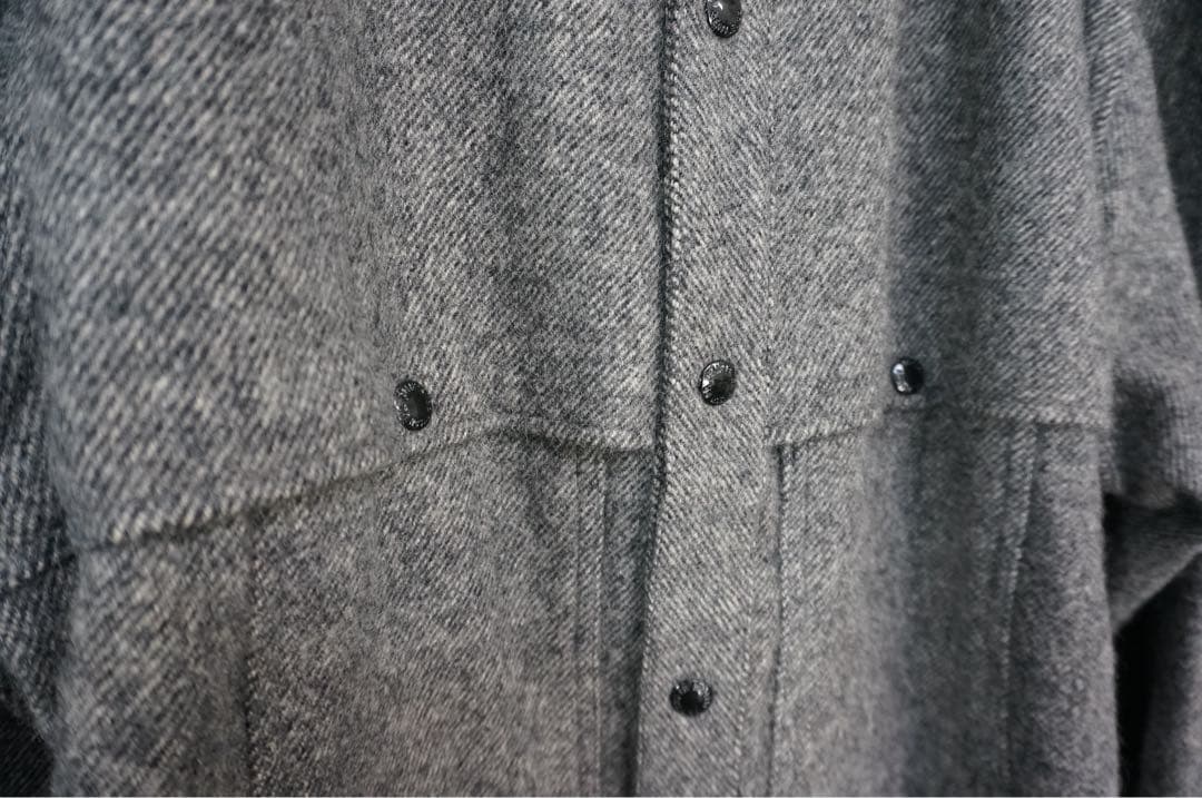 【美品】FILSON フィルソン ケープジャケット Lグレー　ダブルマッキーノ