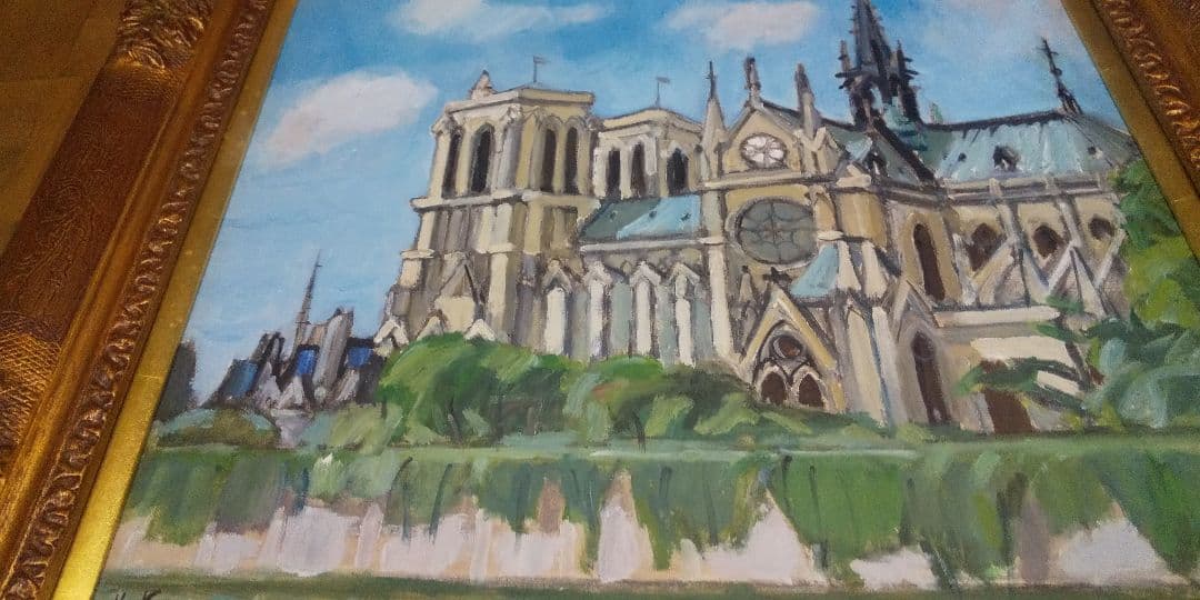 狩野寿一画伯作品(ノートルダム大聖堂)