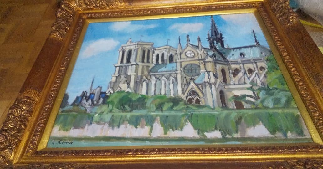 狩野寿一画伯作品(ノートルダム大聖堂)