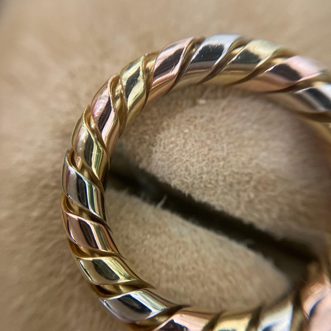 正規品 ブルガリ トゥボガス スリーカラーリング K18 750 4.5g