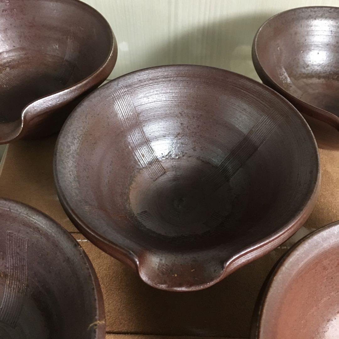 備前焼　片口鉢　すり鉢　摺鉢　小鉢　向付　5客セット