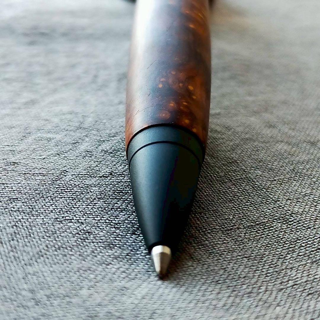 特上　ココボロ瘤　ハンドメイド　木軸ボールペン　G2　天然木　ブラック