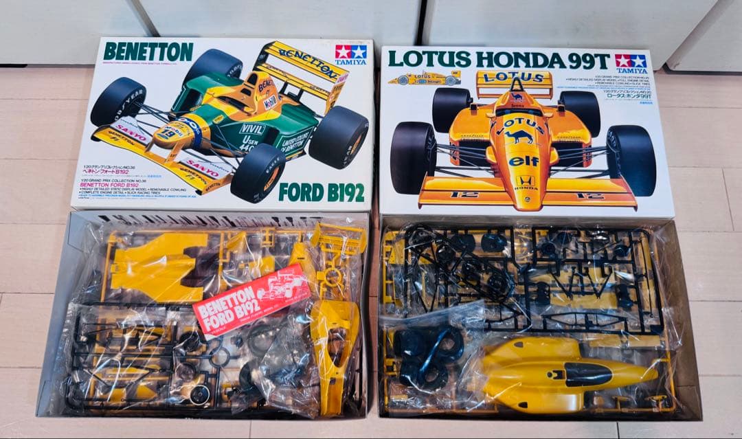 【未組立】　タミヤ　ベネトン　ロータス　2台セット　1/20