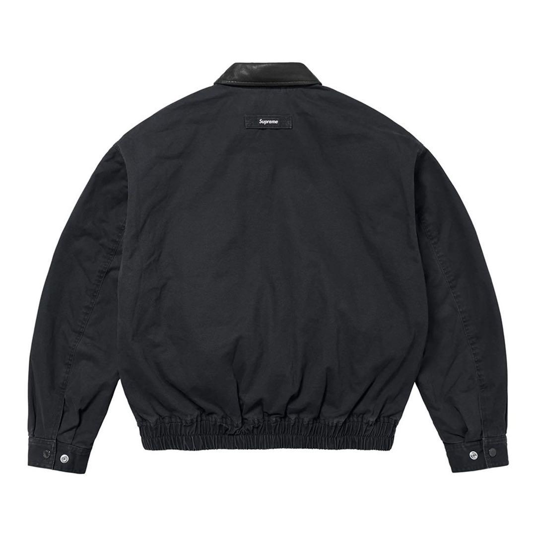 ジャケット・アウター Supreme leather collar utility jacket L