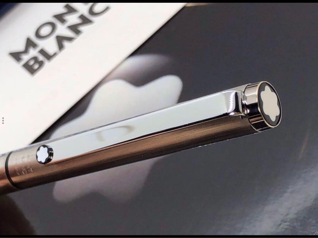 ⭐️カスタム品！バフ研磨仕様No2735⭐️モンブラン社⭐️2色カラーマルチボールペン