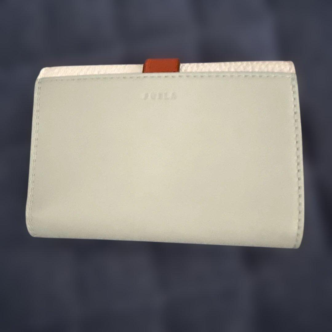 FURLA 三つ折り財布 ホワイト/ミント