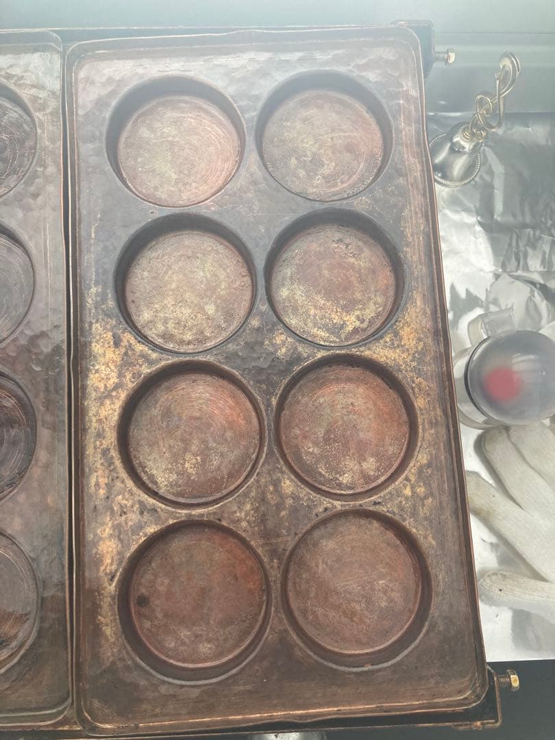 回転焼き 大判焼き 今川焼き 業務用焼き機 LPガス 山下金物 銅板