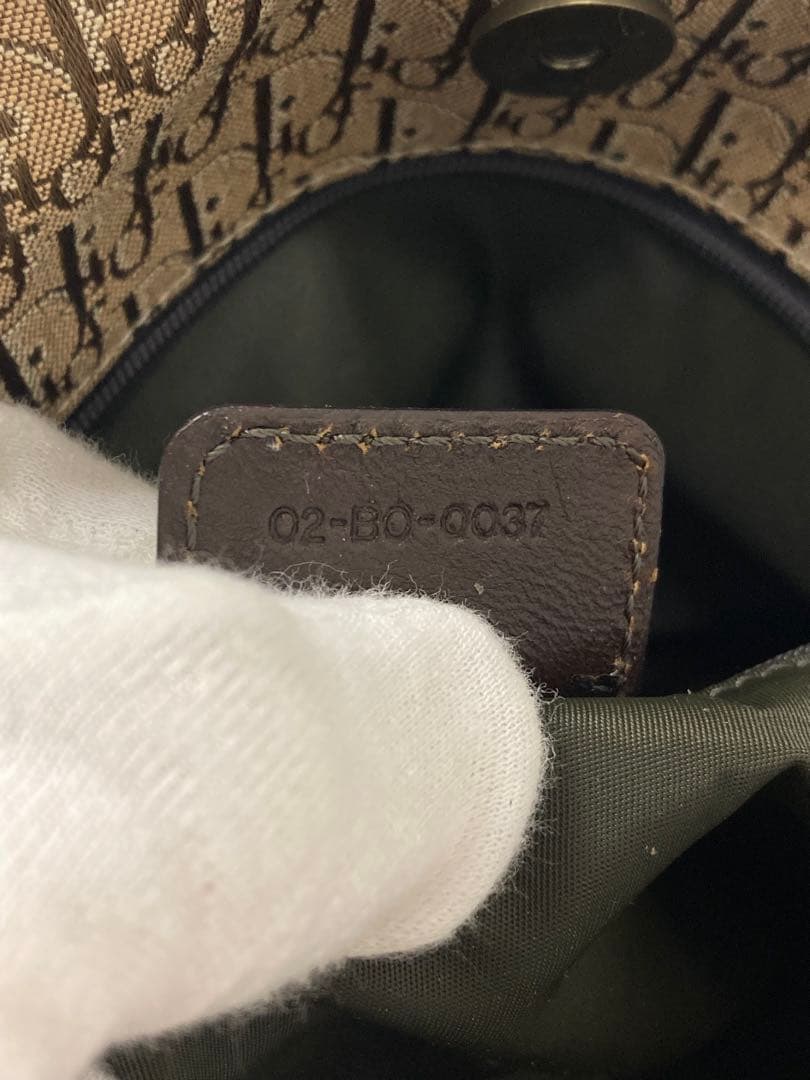 Christian Dior トロッター トートバッグ ブラウン キャンバス◇