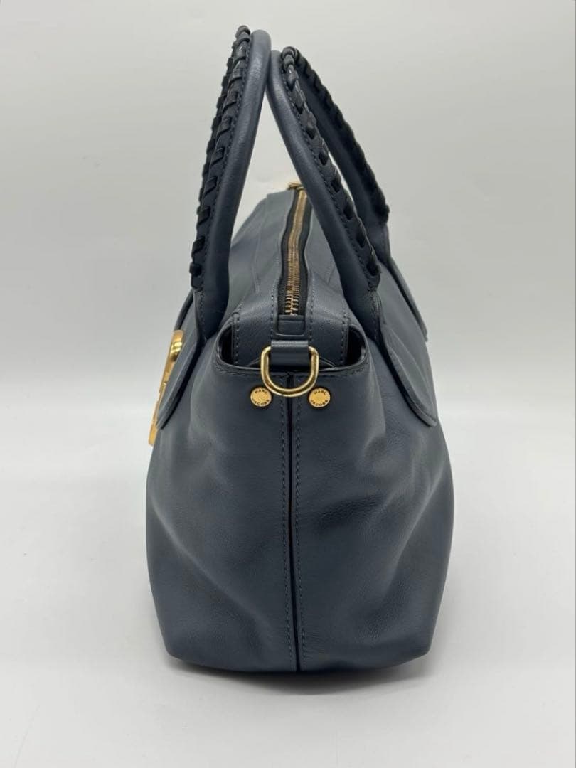 【ショッパー付】マークジェイコブス　グレー ショルダー　ハンドバッグ　2way