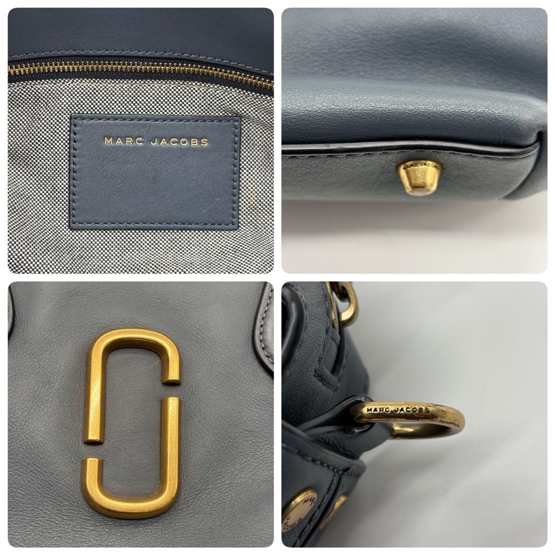 【ショッパー付】マークジェイコブス　グレー ショルダー　ハンドバッグ　2way