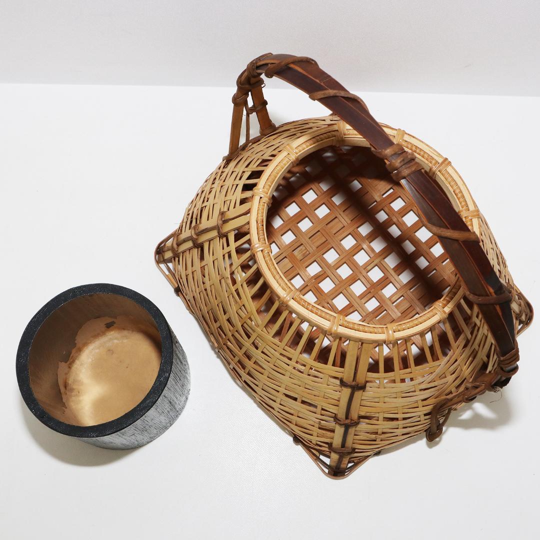 宗全籠　花入れ　花籠　茶道具　茶道具　華道具