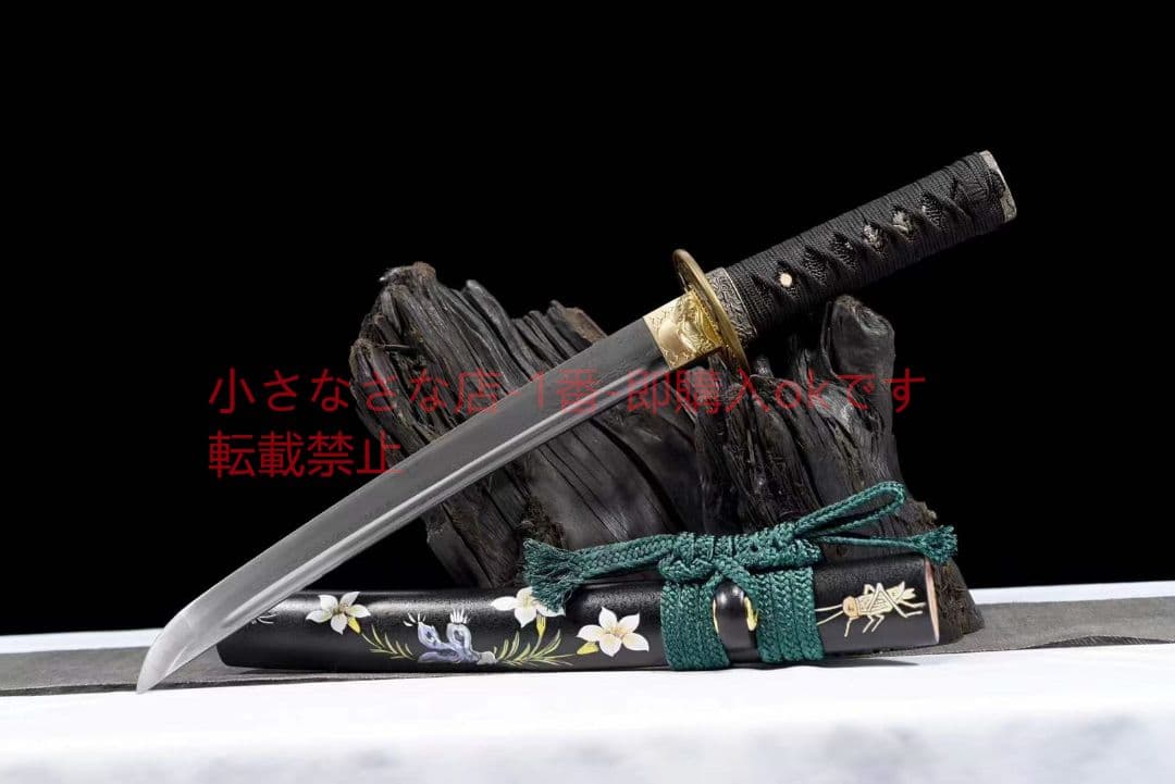 【唐風・コオロギ】模様鋼武士刀 古兵器 武具 刀装具 日本刀 模造刀 居合刀