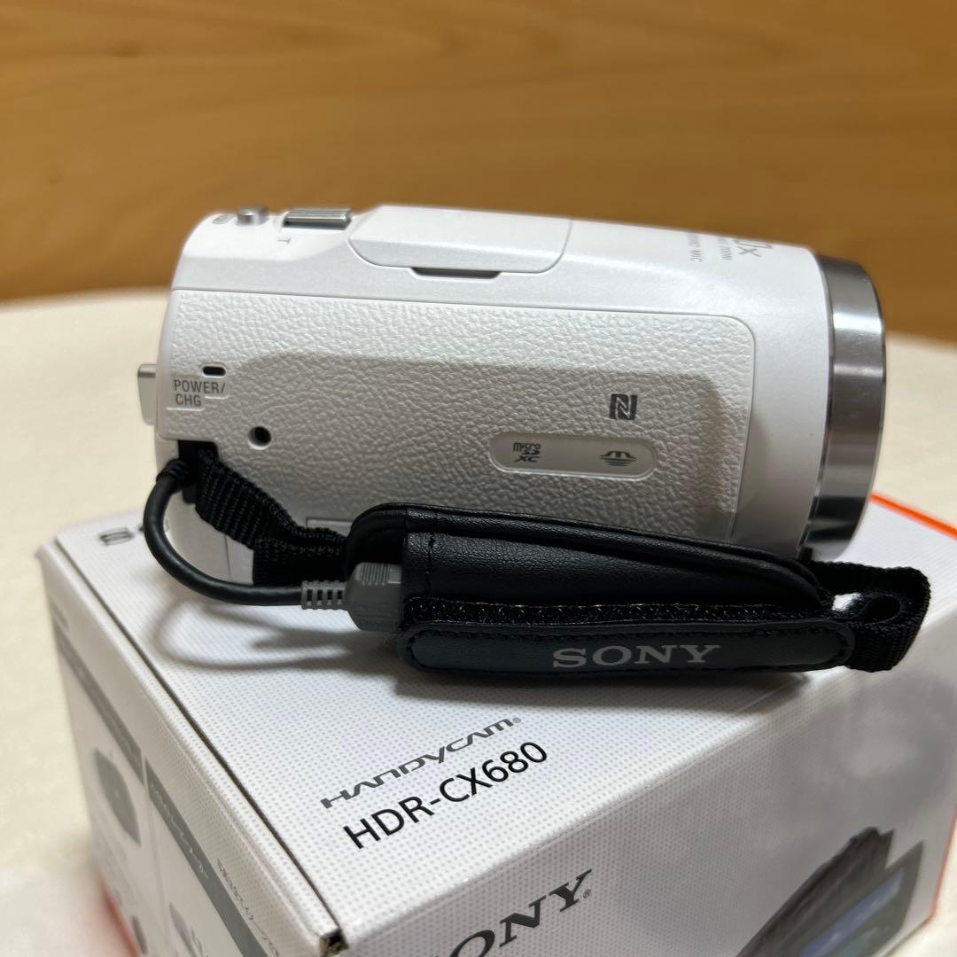 SONY ビデオカメラ HDR-CX680 ホワイト
