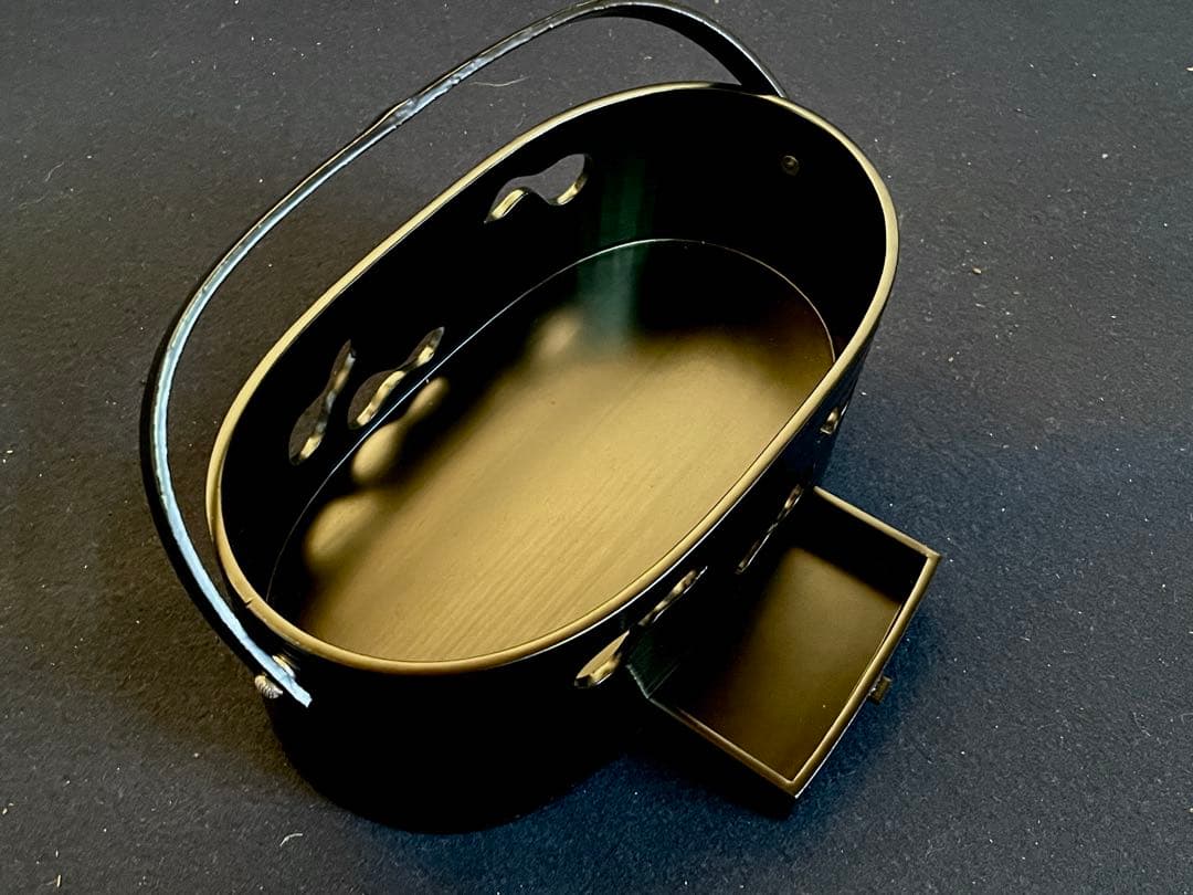 割引❣️【美品】「祖」 鵬雲斎好 六瓢透かし 莨盆 平安 満樹 共箱 共布（A莨）