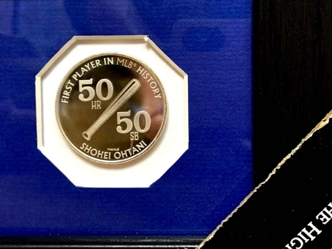 本日限定価格　大谷翔平　2024年　50/50達成記念　付 フォトフレーム