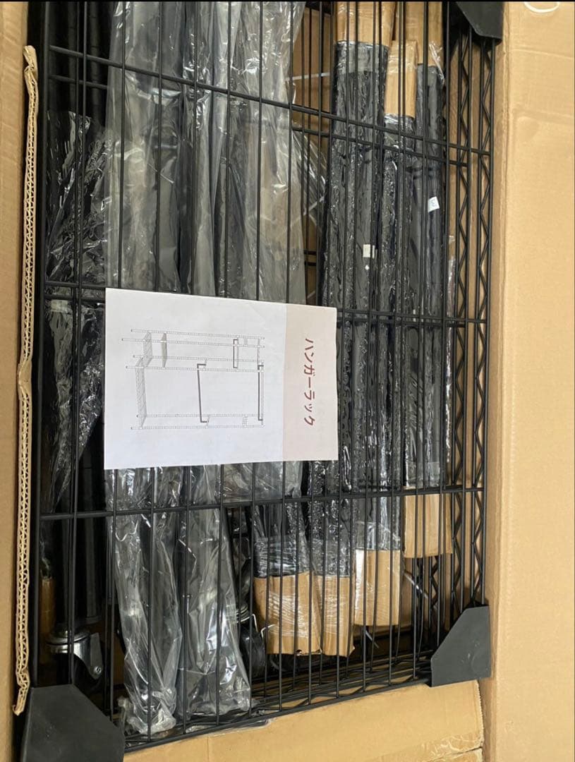 ハンガーラック ワードローブ スチールラック 衣類収納 棚付き キャスター付