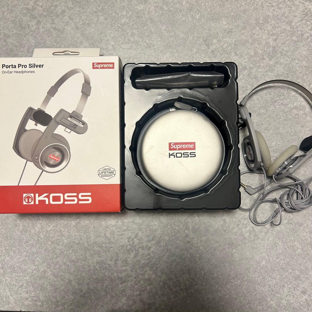 supreme koss Porta Pro silver ヘッドホン