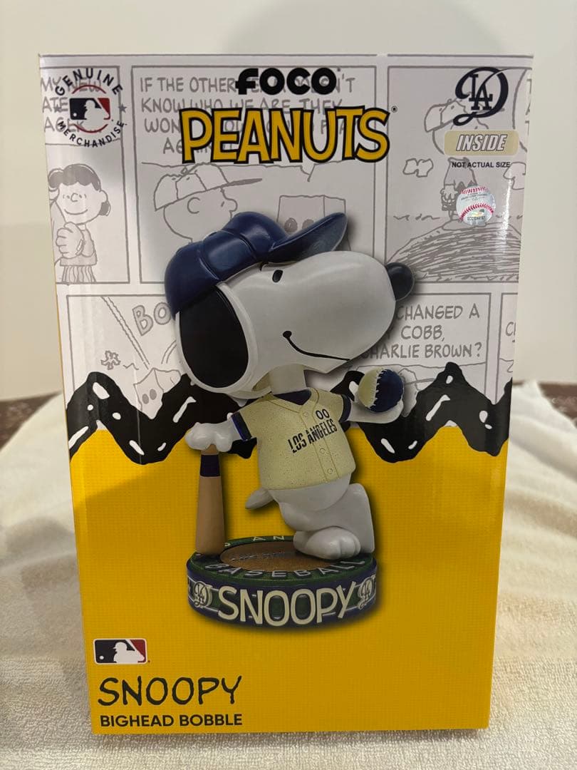 SNOOPY ボブルヘッド フィギュア ロサンゼルス・ドジャース