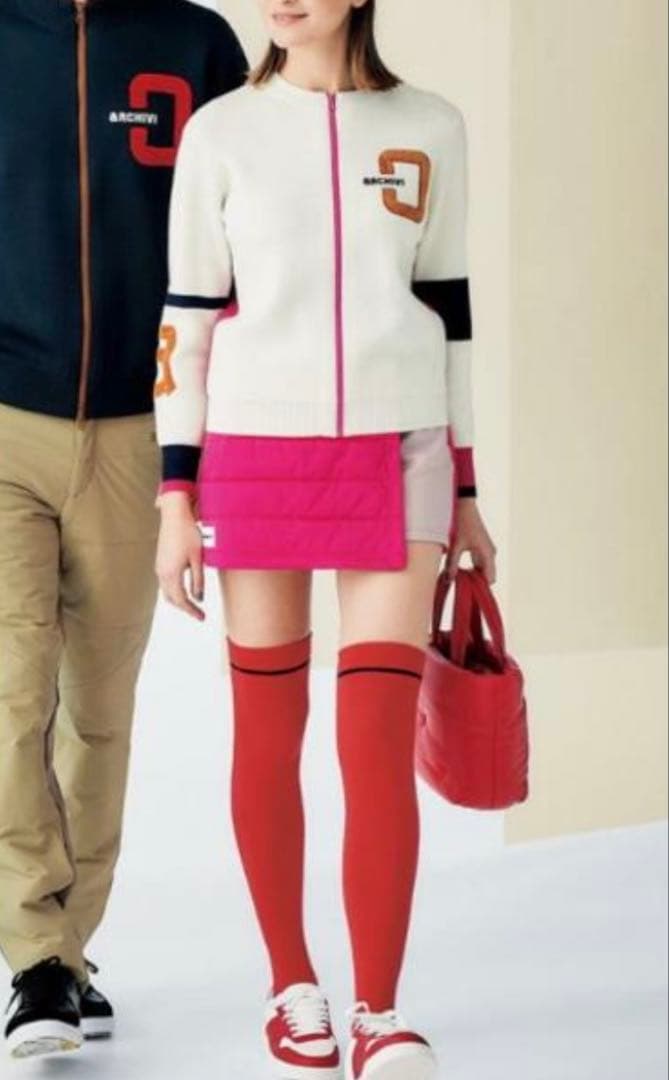 超美品☆アルチビオレディース 2024秋冬ジップアップニットブルゾン