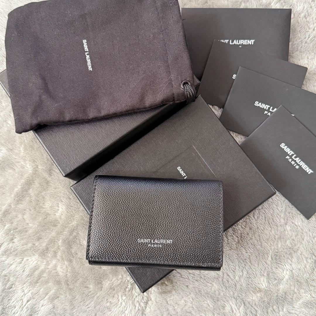 ⭐️新品未使用⭐️　サンローラン　キーケース　6連　ロゴ刻印　ユニセックス　レザー