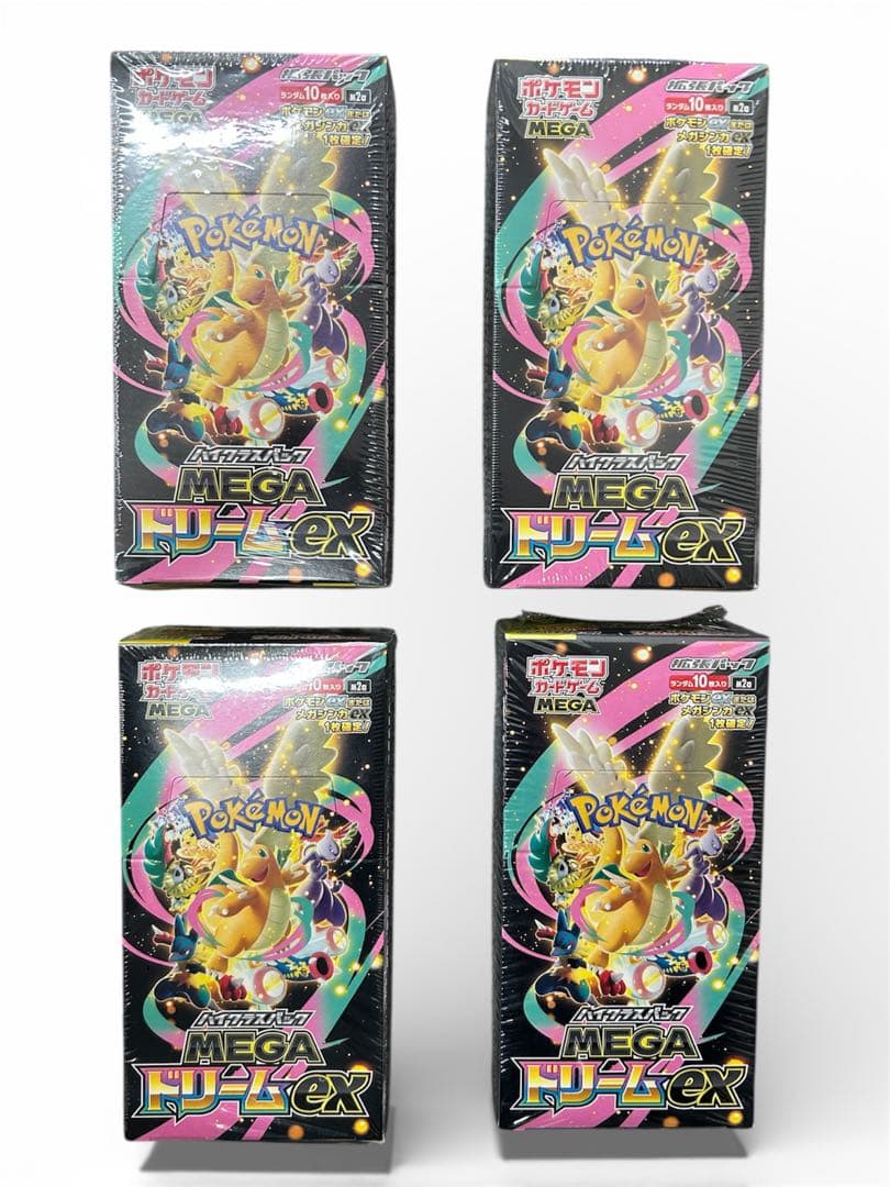 【シュリンク付き】4箱 ポケモン MEGAドリームEX