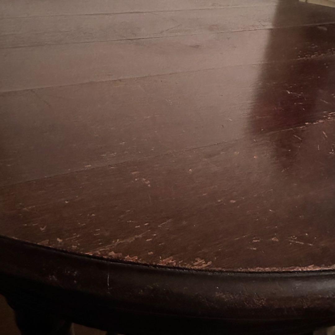 和製　アンティーク　丸テーブル