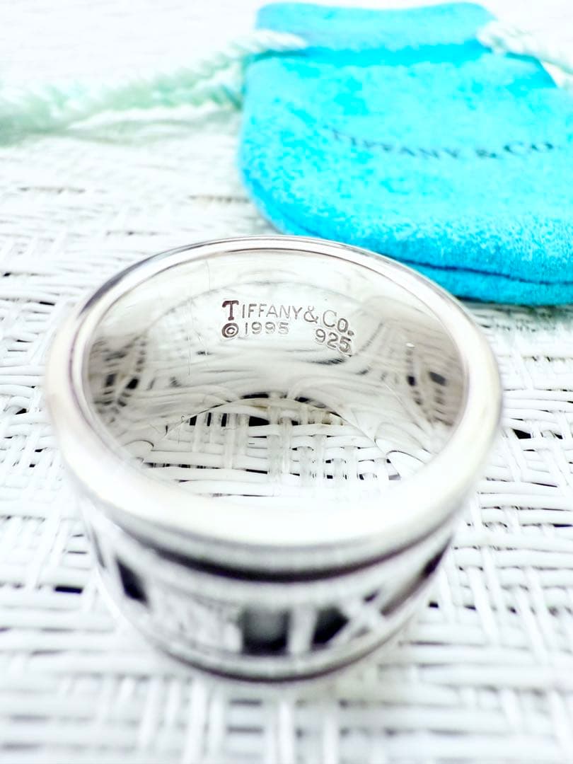 ティファニー　アトラス　ワイド　指輪　リング　8号　研磨仕上げ済み　925