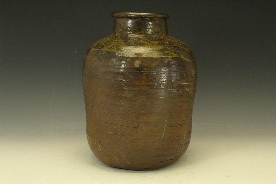 古 祖母懐 壷 高29cm 在銘(LC585)