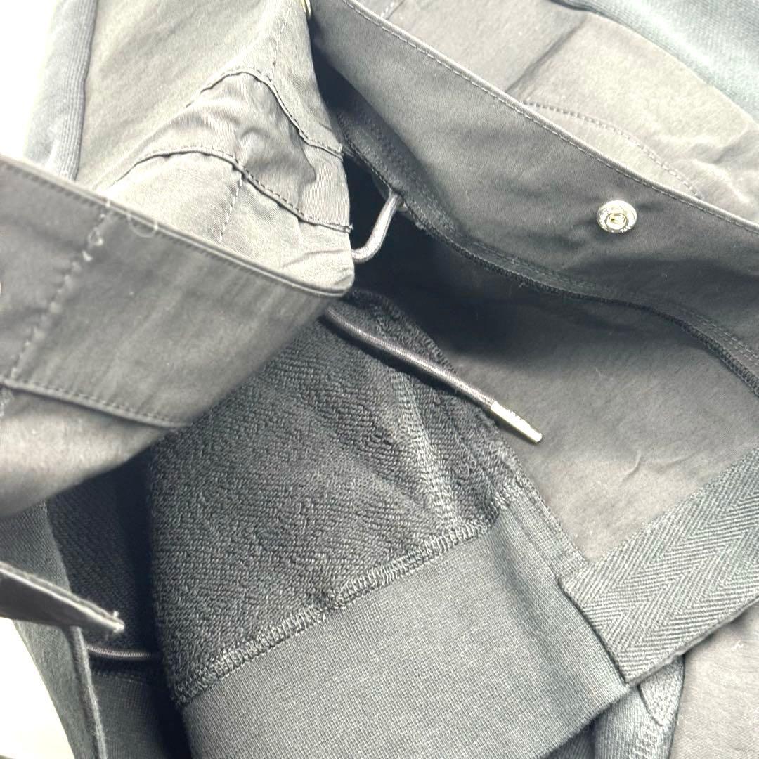 超美品　サカイ　ナイキ　コラボ　ブラック　異素材ドッキング　プルパーカー　2 M