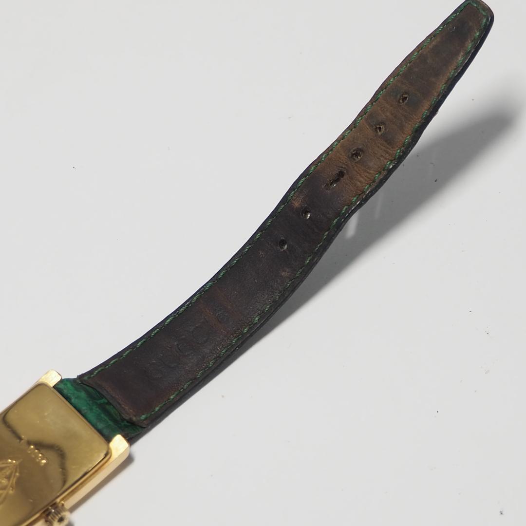 グッチ GUCCI スクエア 革ベルト レディース 腕時計 ゴールド C847