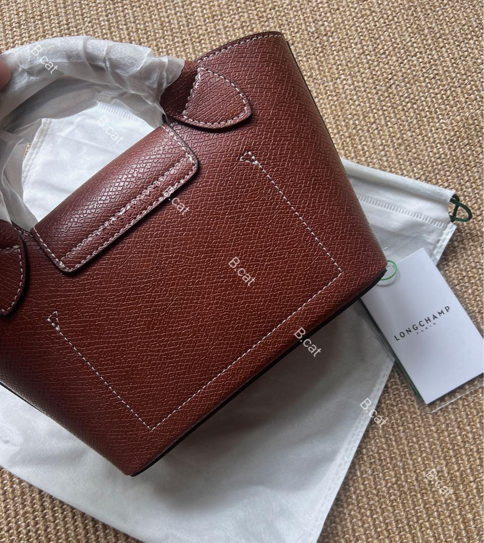 新シーズンLongchampエピュレ テクスチャードレザーミニバッby