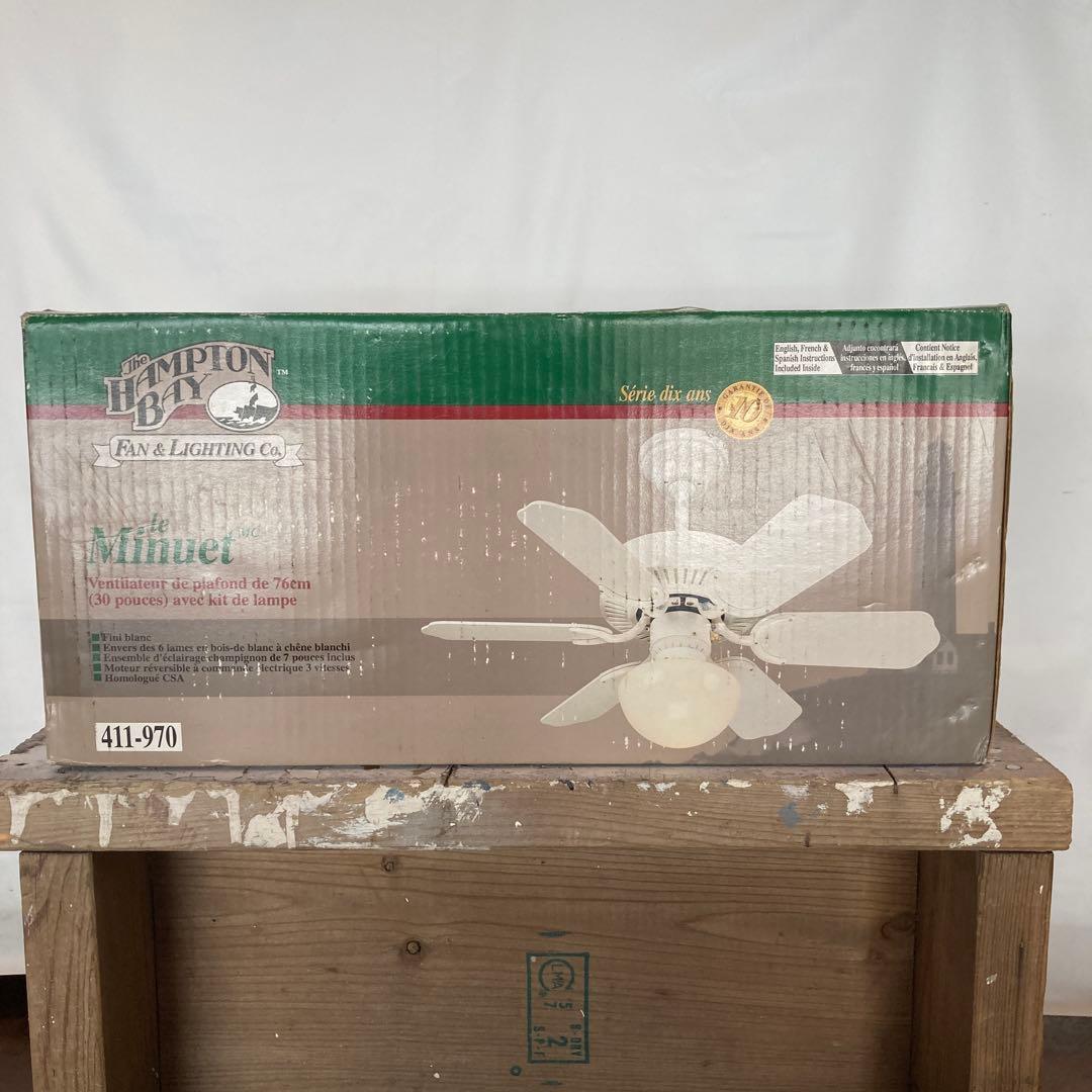未開封1998Hampton Bay Minuet 30インチ シーリングファン