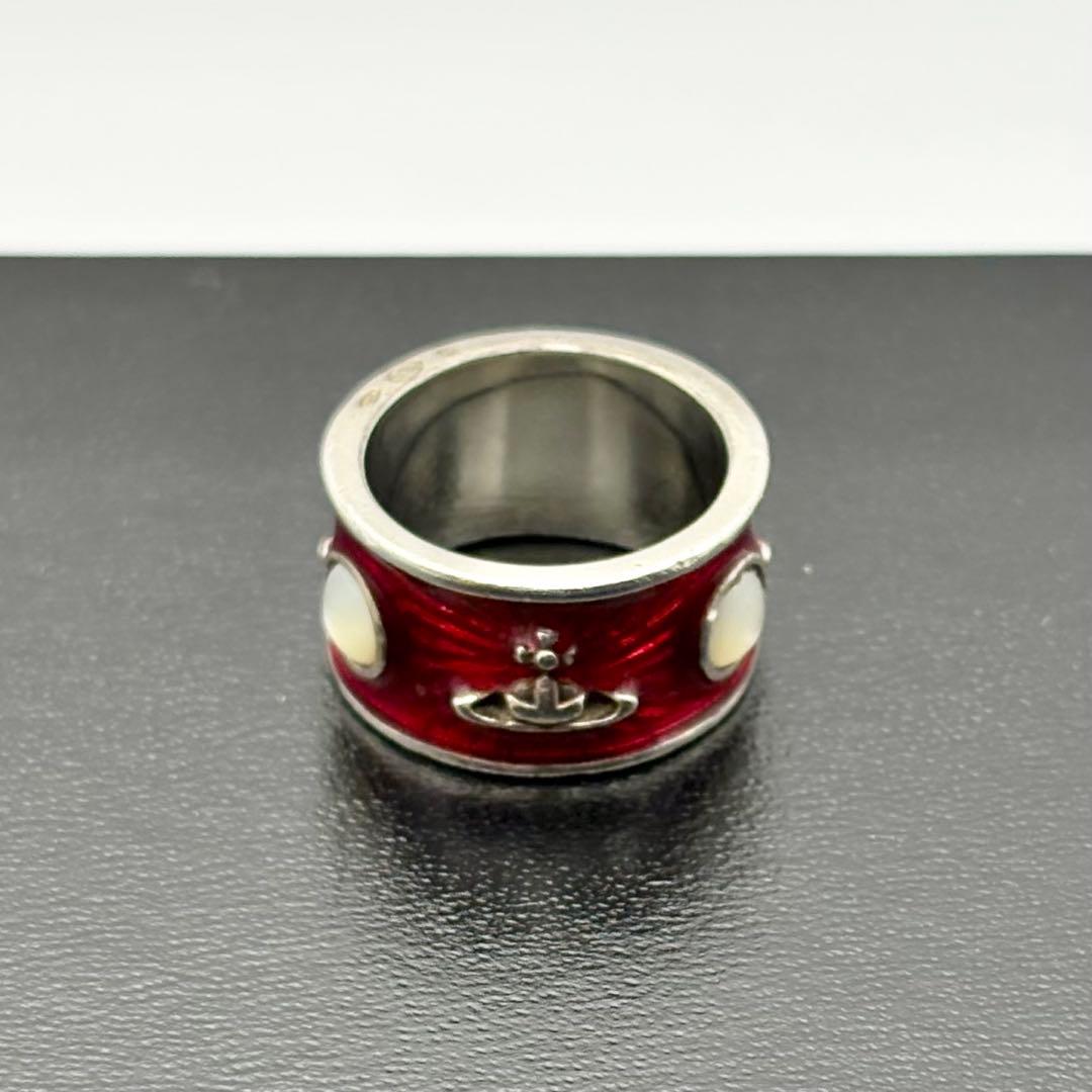 ヴィヴィアンウエストウッド キングリング レッド×シルバー S 廃盤 復刻版