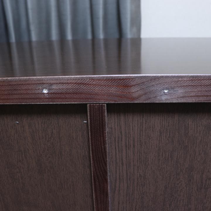 大川家具購入 日本製 ファニテリア・マキ サイドボード ガラスキャビネット