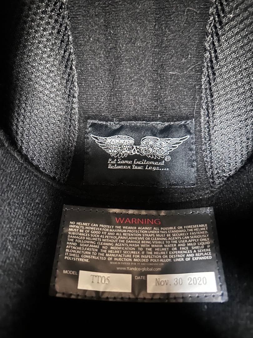 h*u様 早い者勝ち　TT&CO ジェットヘルメット バイザー、シールド付き ブ