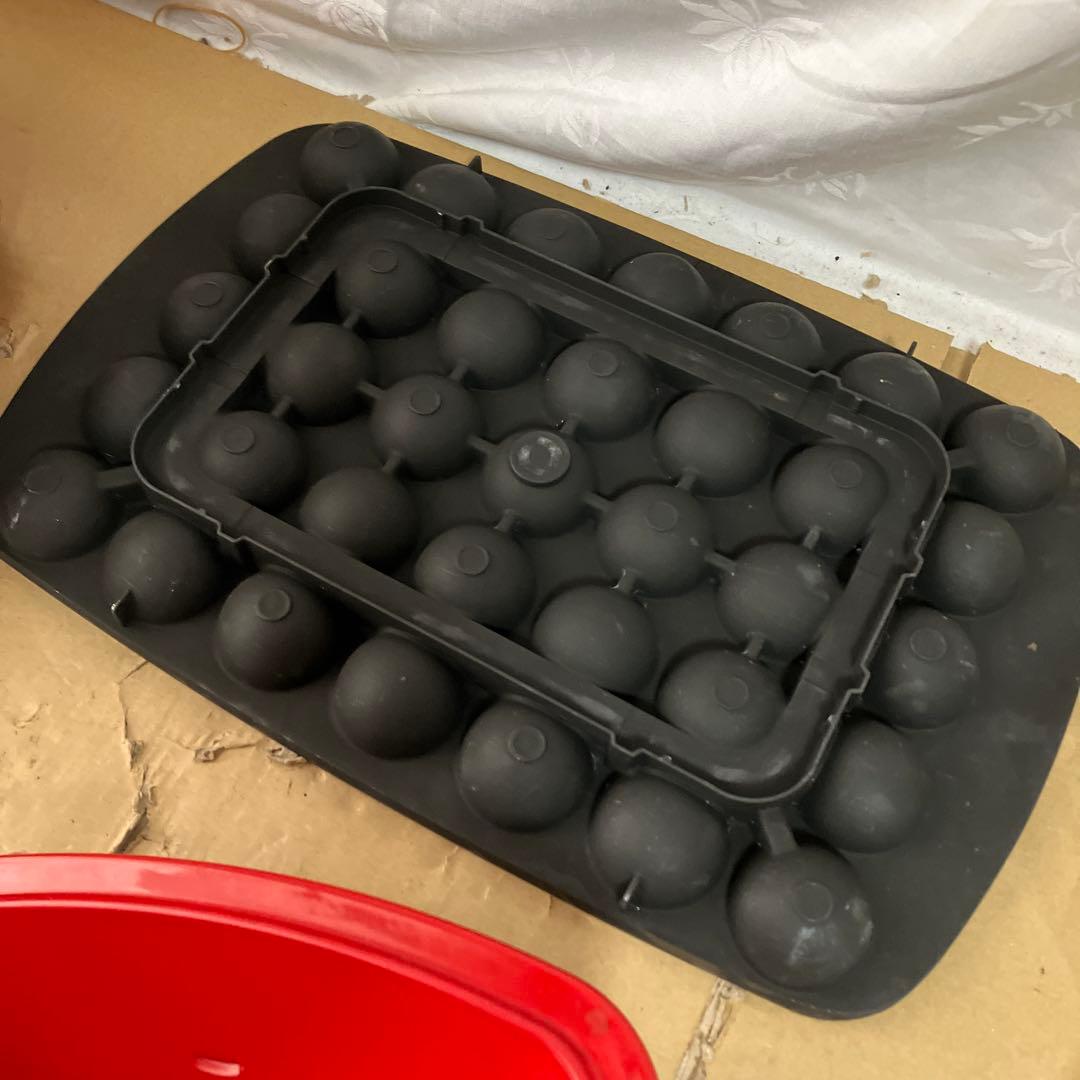 ブルーノ　グランデ　赤 ホットプレート プレート付き　BOE026