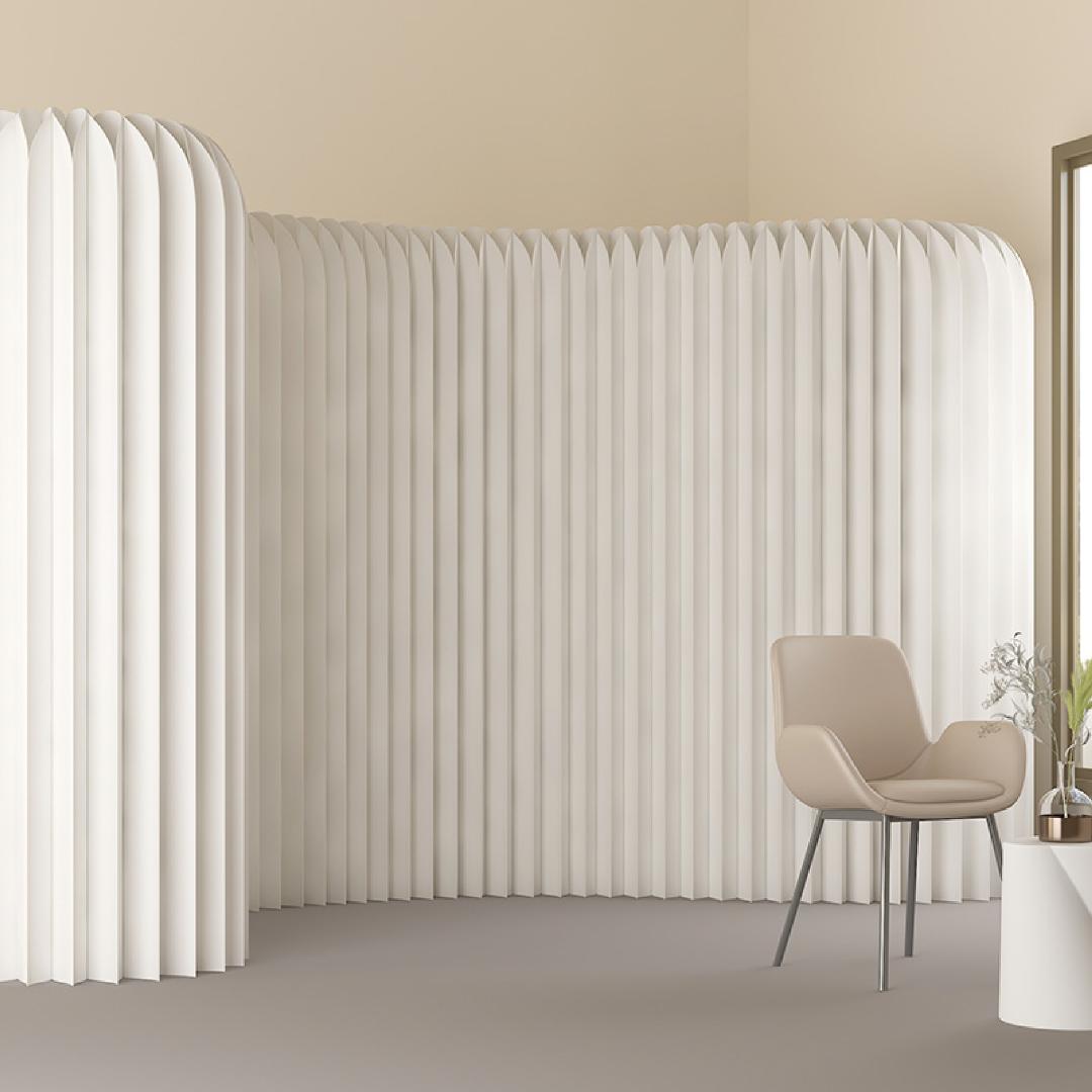 パーテーション間仕切り折り畳み式高さ2ｍ長さ2-3ｍ組立不要ついたて目隠し