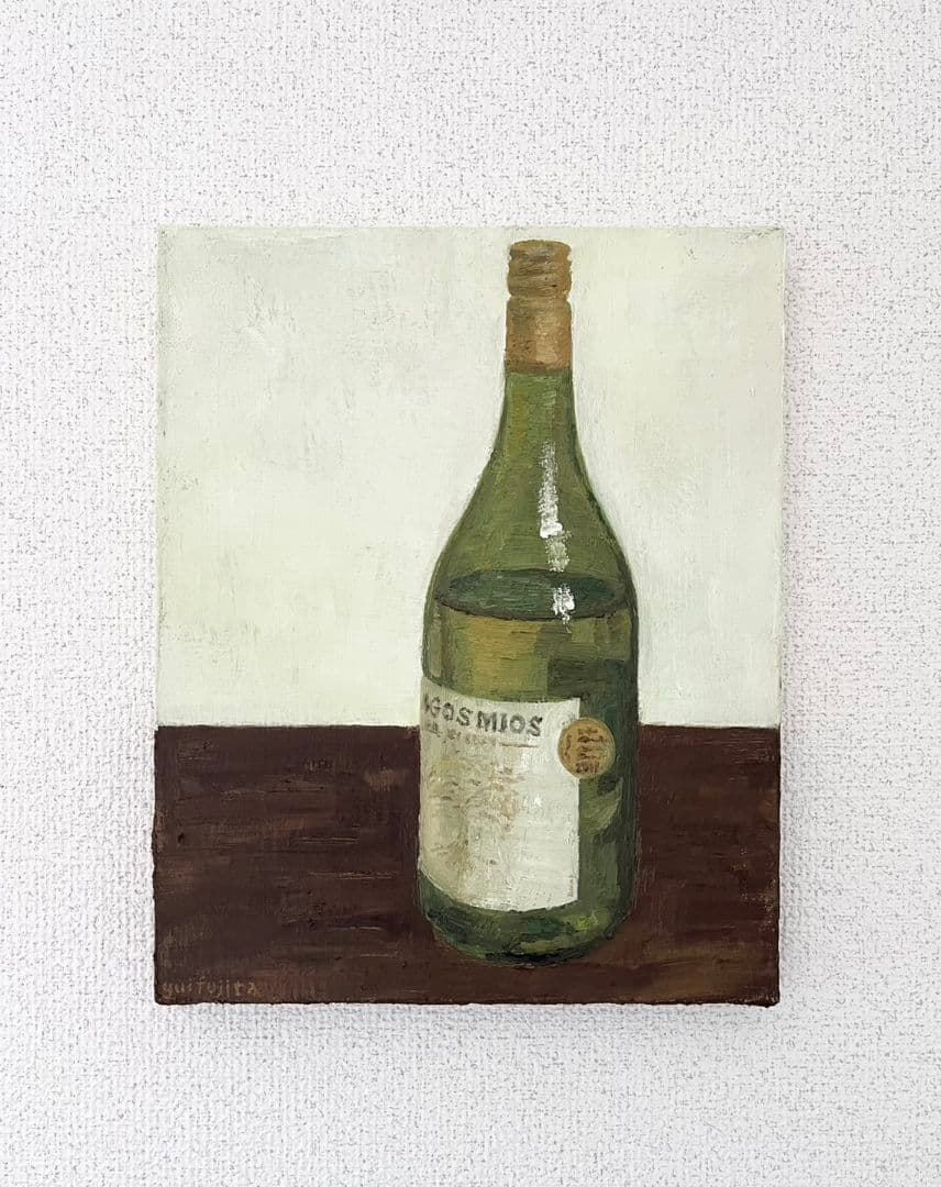 油彩画　美味しいワイン