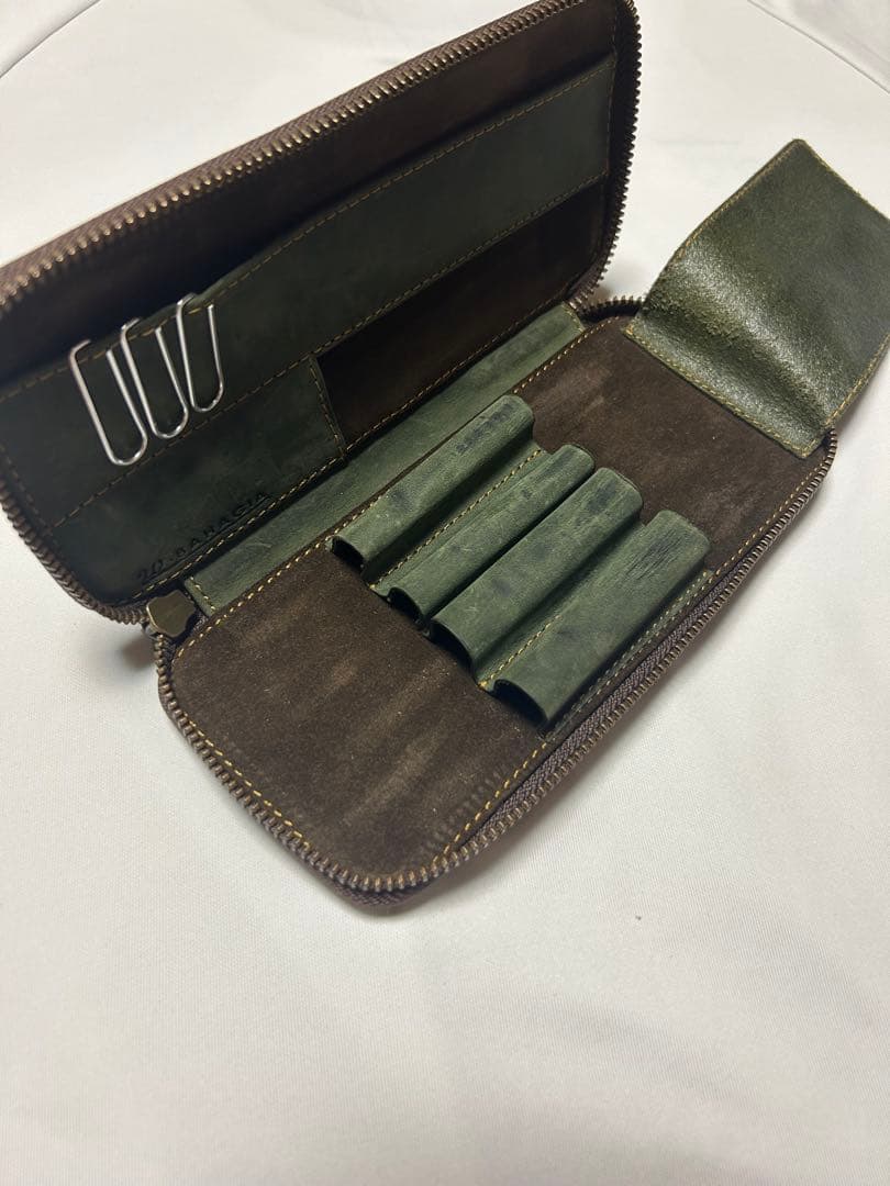 Bahagia&Craft ラウンドジップペンケース