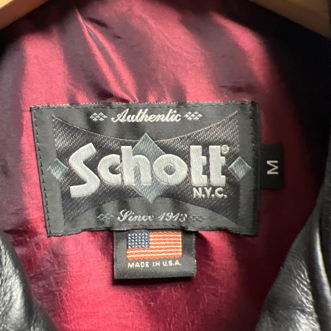 SCHOTT ショット　レザーベスト　ワンスター　ダブル　626V USA