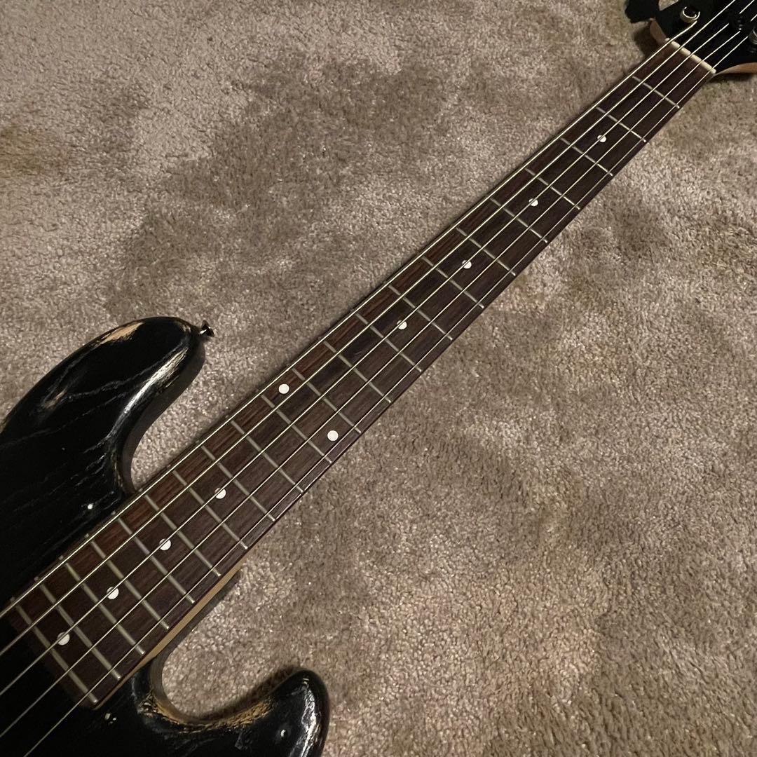 FGN フジゲン 5弦ベース サドウスキーピックアップ アッシュボディ ブラック