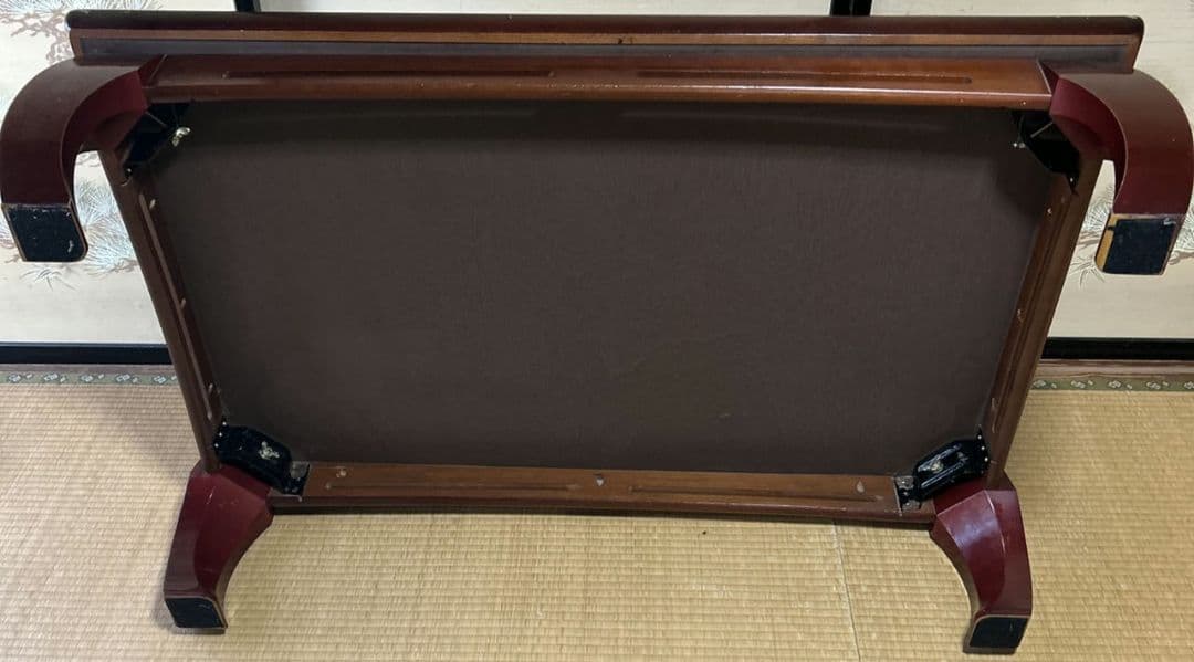 木製ダークブラウン座卓　和風テーブル